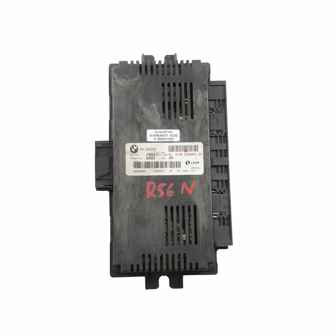 Módulo de Luz de Pie LOW EKS ECU PL3 FRM3R Lear para Mini Cooper R56 LCI con número de pieza 3456951 Mini Cooper R56 LCI Módulo de Luz de Pie LOW EKS ECU PL3 FRM3R Lear - SKU 3456951 - Número de pieza 3456951
