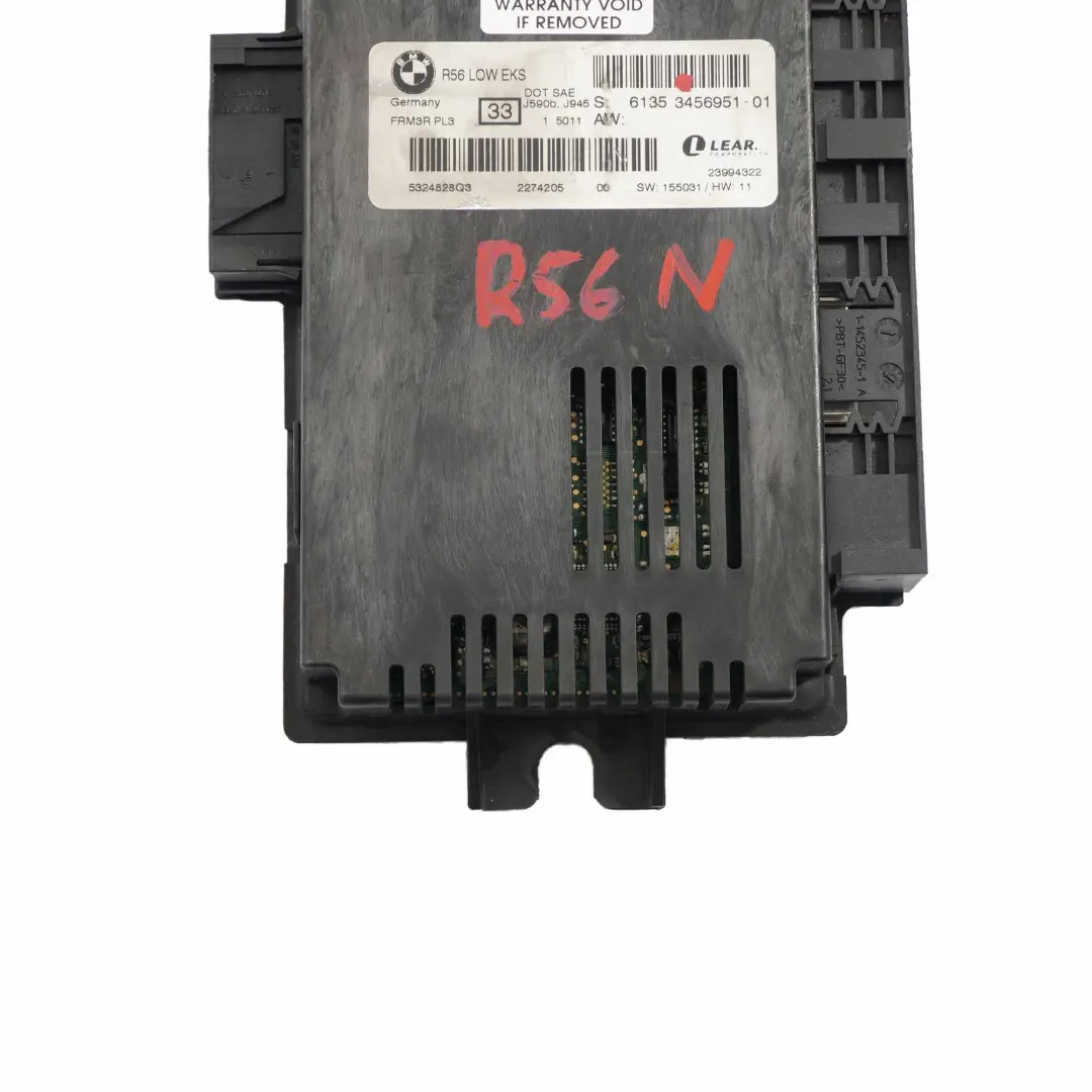 modulo luce vano piedi LOW EKS ECU PL3 FRM3R Lear per Mini Cooper R56 LCI con numero di parte 3456951 Mini Cooper R56 LCI modulo luce vano piedi LOW EKS ECU PL3 FRM3R Lear - SKU 3456951 - Numero di parte 3456951