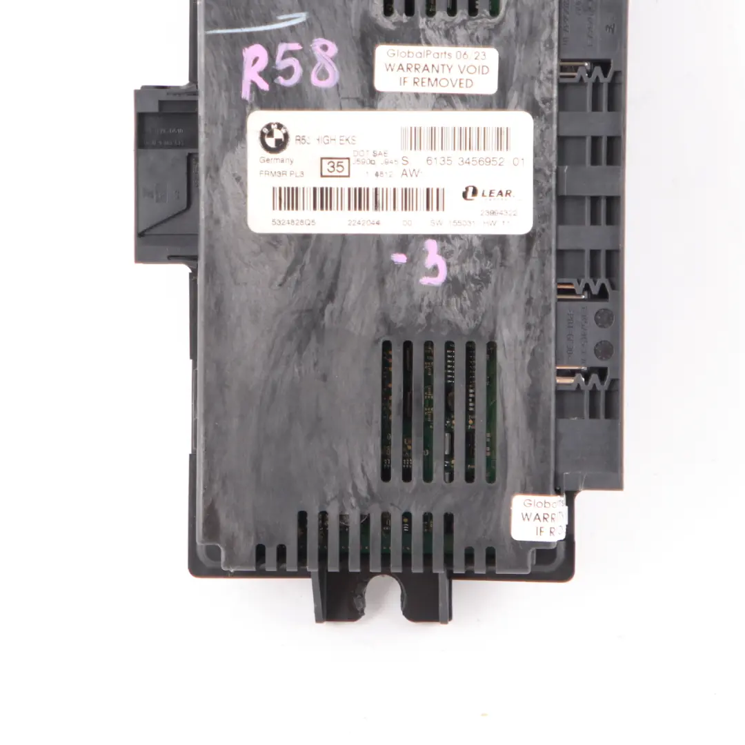 Mini Cooper R58 Módulo de Luz de Pie Alta EKS PL3 FRM3R Lear - SKU 3456952-3 - Número de pieza 3456952