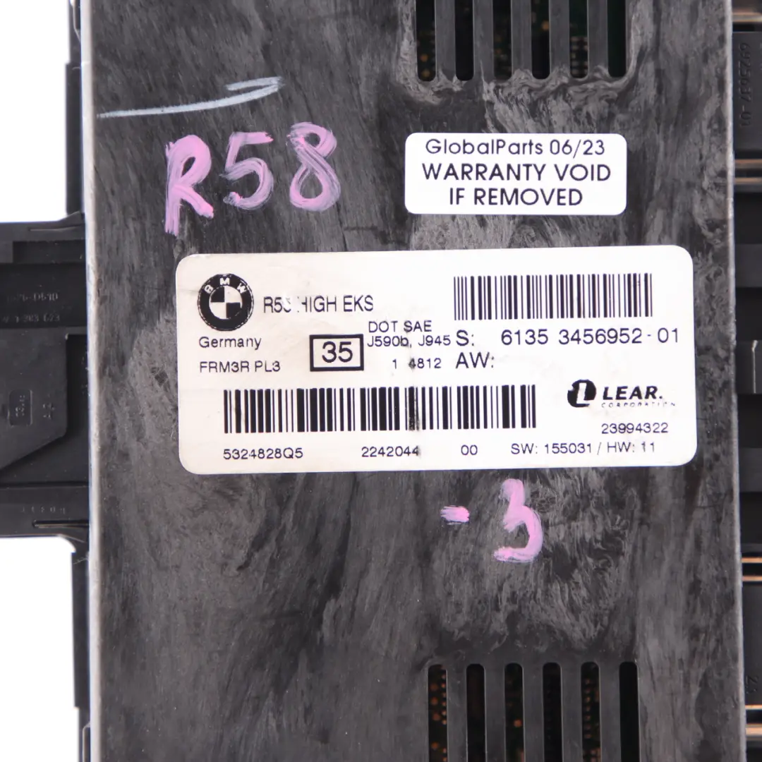 Mini Cooper R58 Modulo luce vano piedi Alto EKS PL3 FRM3R Lear - SKU 3456952-3 - Numero di parte 3456952