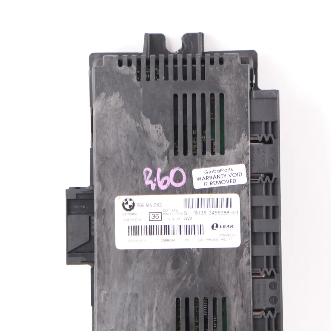 Mini Cooper One R60 Footwell Light Module AHL EKS ECU LEAR PL3 FRM3R - SKU 3456988 - Part number 3456988