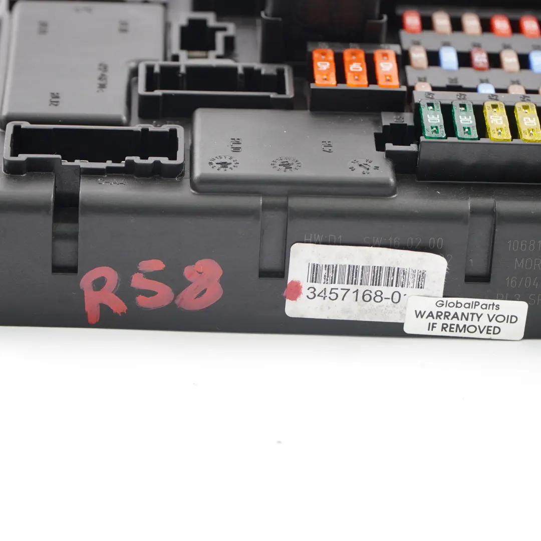 Mini Cooper R58 Caja de distribución de fusibles PL3 SPEG H8 DC/DC - SKU 3457168 - Número de pieza 3457168