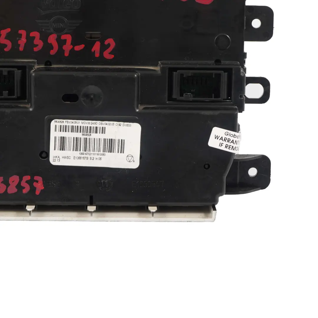 Automatische Klima Anlage A/C Control Switch Panel für Mini Cooper R60 mit Teilenummer 3457397 Mini Cooper R60 Automatische Klima Anlage A/C Control Switch Panel - SKU 3457397-12 - Teilenummer 3457397