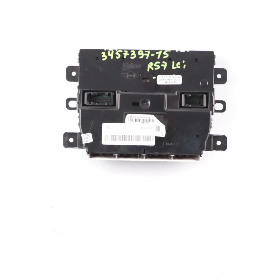 Con A/C Heater Control Panel Switches to Mini R57 LCI R60 Automatic Air with Part number 3457397 Mini R57 LCI R60 Automatic Air Con A/C Heater Control Panel Switches - SKU 3457397-15 - Part number 3457397