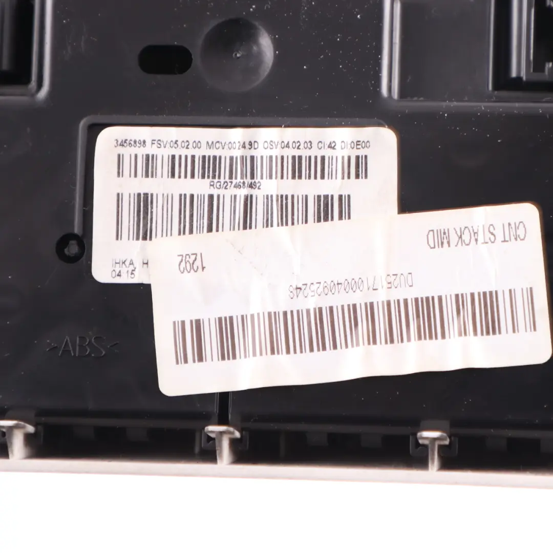 Conditioning A/C Heater Climate Control Switch Panel to Mini R57 LCI Automatic Air with Part number 3457397 Mini R57 LCI Automatic Air Conditioning A/C Heater Climate Control Switch Panel - SKU 3457397-18 - Part number 3457397