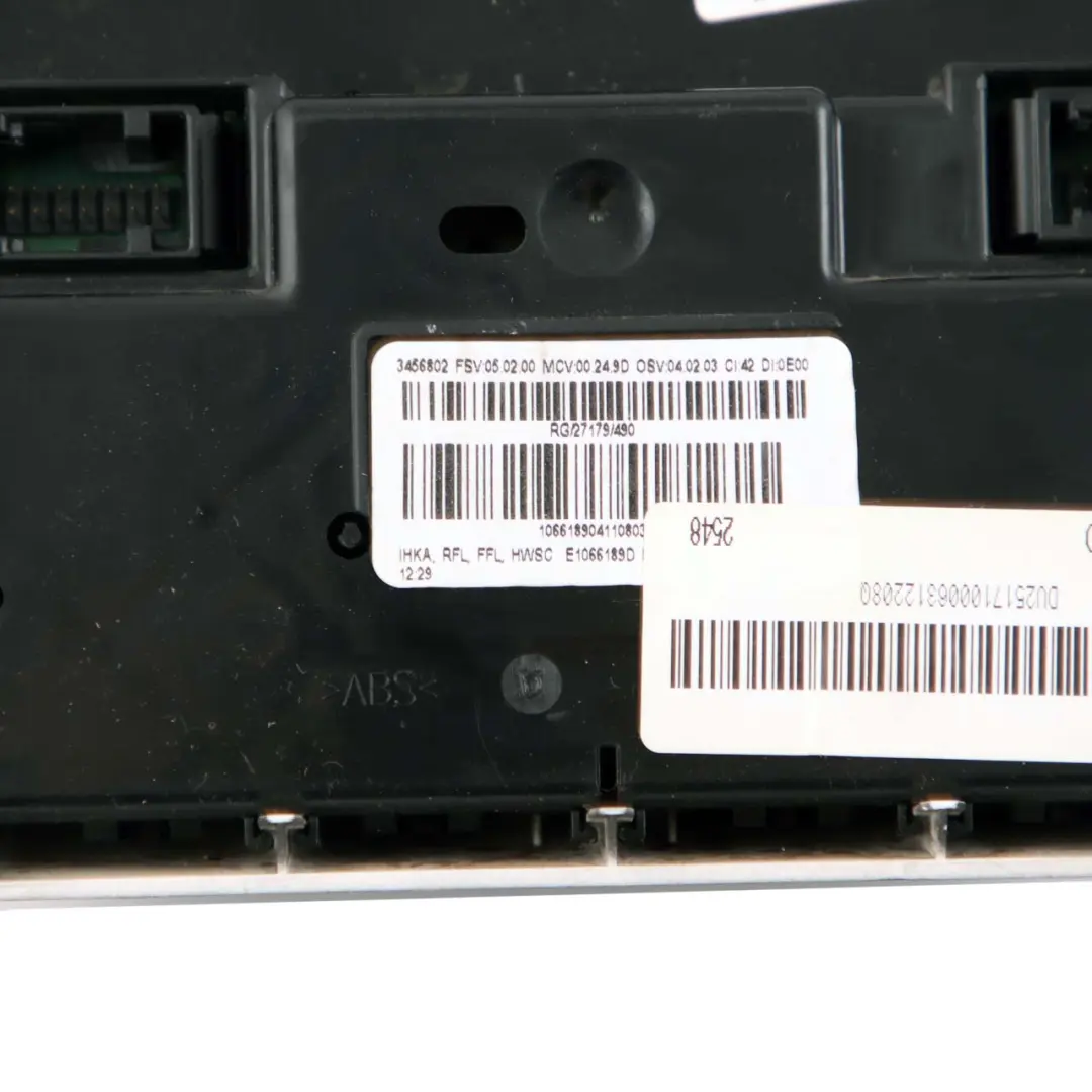 Conditioning Control to Mini Cooper 3 R57 LCI Automatic Air with Part number 3457397 Mini Cooper 3 R57 LCI Automatic Air Conditioning Control - SKU 3457397-3 - Part number 3457397