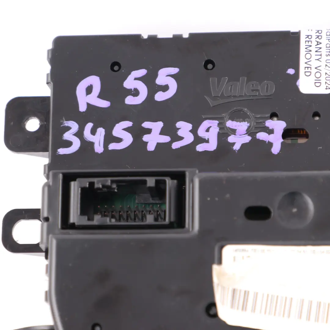 Interruptor Aire Acondicionado Mini R55 R56 R57 LCI Control Automático 3456236 - SKU 3457397-7 - Número de pieza 3457397