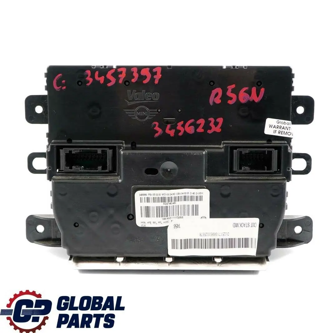 Interruttore controllo climatizzatore automatico 3456232 per Mini Cooper R55 R56 LCI con numero di parte 3457397 Mini Cooper R55 R56 LCI Interruttore controllo climatizzatore automatico 3456232 - SKU 3457397 - Numero di parte 3457397
