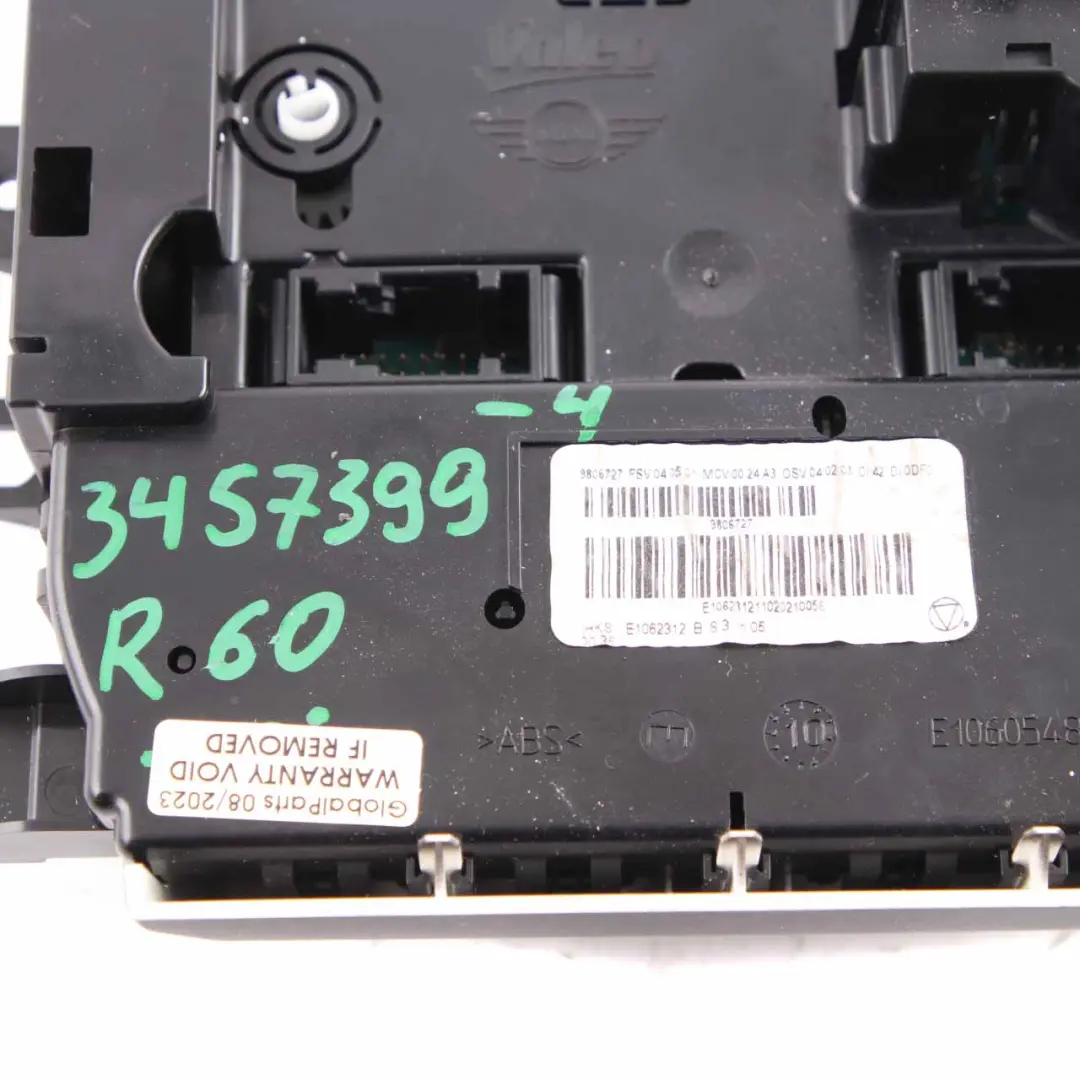 Conditioning Climate Heater Control Panel Module to Mini Countryman R60 Air with Part number 3457399 Mini Countryman R60 Air Conditioning Climate Heater Control Panel Module - SKU 3457399-4 - Part number 3457399