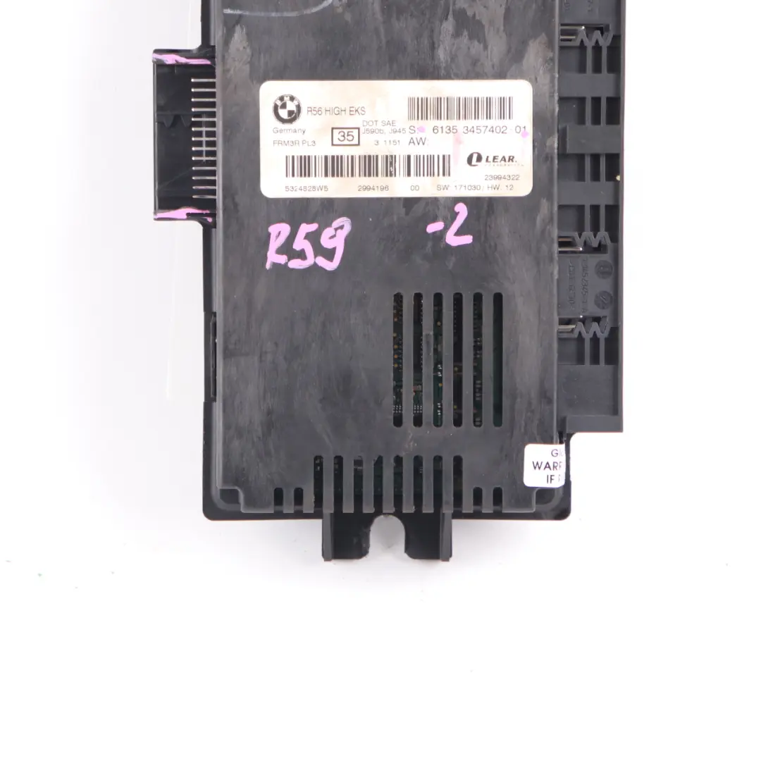 Footwell Light Module High EKS PL3 FRM3R Lear to Mini Cooper R59 with Part number 3457402 Mini Cooper R59 Footwell Light Module High EKS PL3 FRM3R Lear - SKU 3457402-2 - Part number 3457402