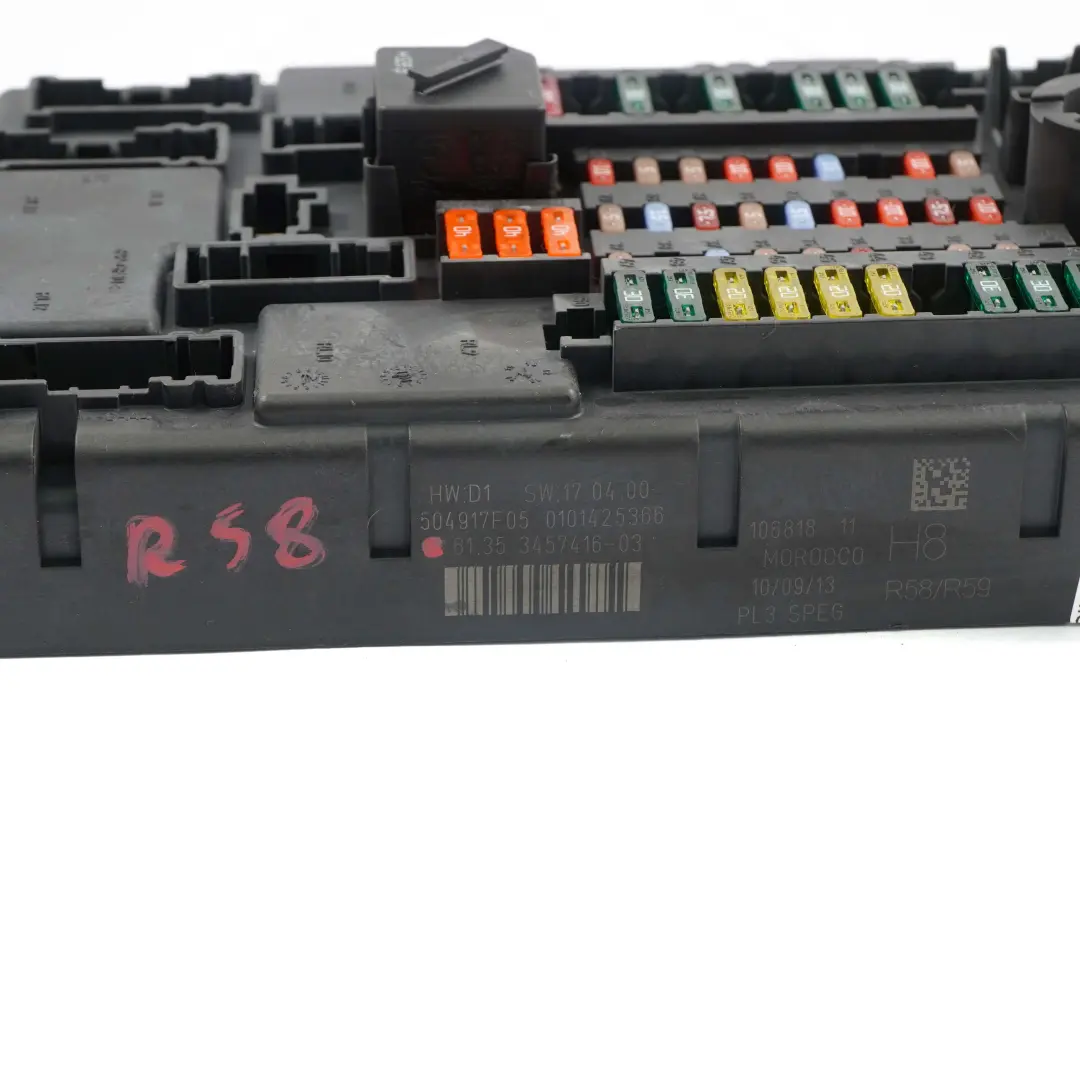 Fuse Distribution Box Control Unit High PL3 SPEG H8 to Mini Cooper R58 with Part number 3457416 Mini Cooper R58 Fuse Distribution Box Control Unit High PL3 SPEG H8 - SKU 3457416 - Part number 3457416
