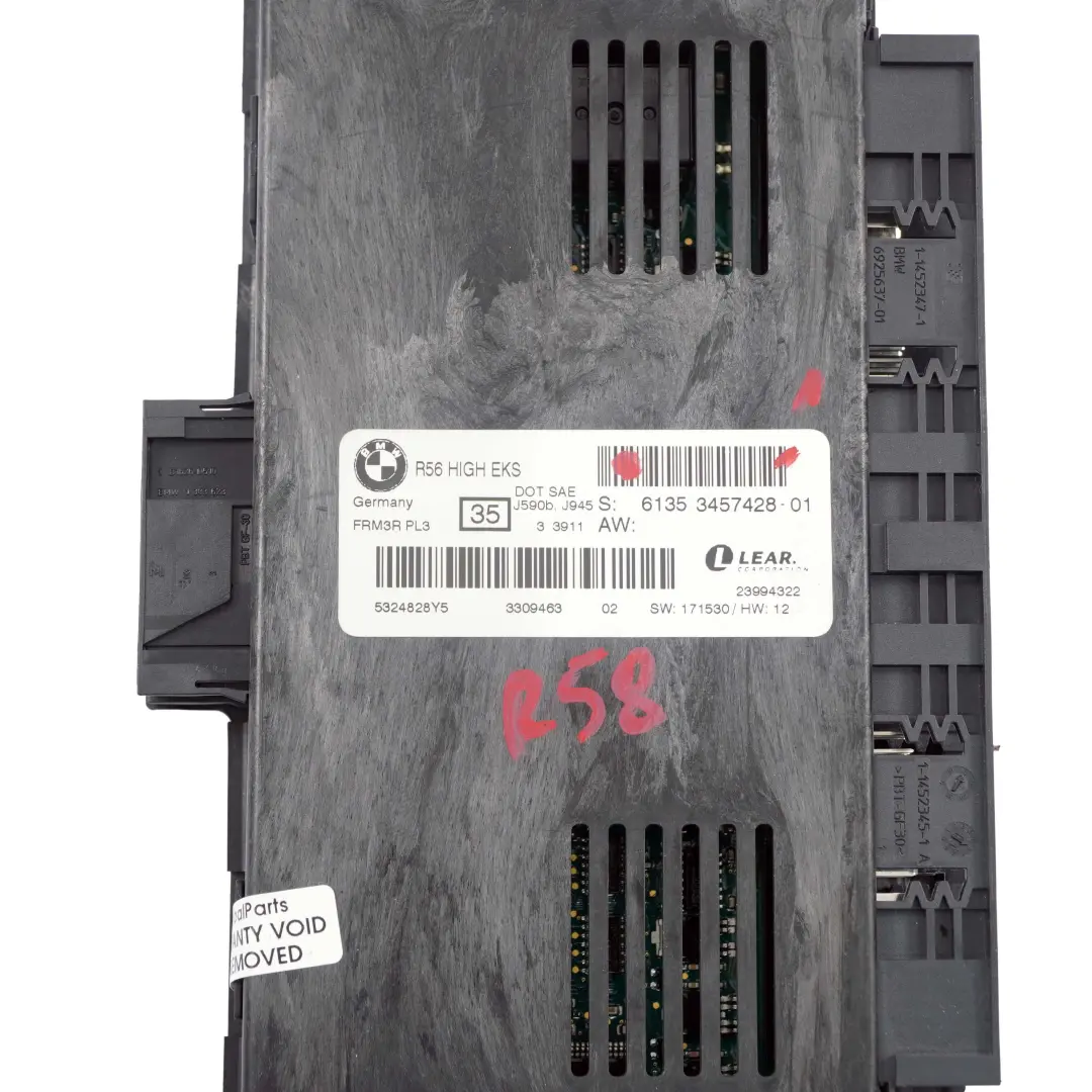 Lumière Module de Contrôle High EKS ECU LEAR PL3 FRM3R pour Mini Cooper R58 à propos du numéro de pièce 3457428 Mini Cooper R58 Lumière Module de Contrôle High EKS ECU LEAR PL3 FRM3R - SKU 3457428-1 - Numéro de pièce 3457428