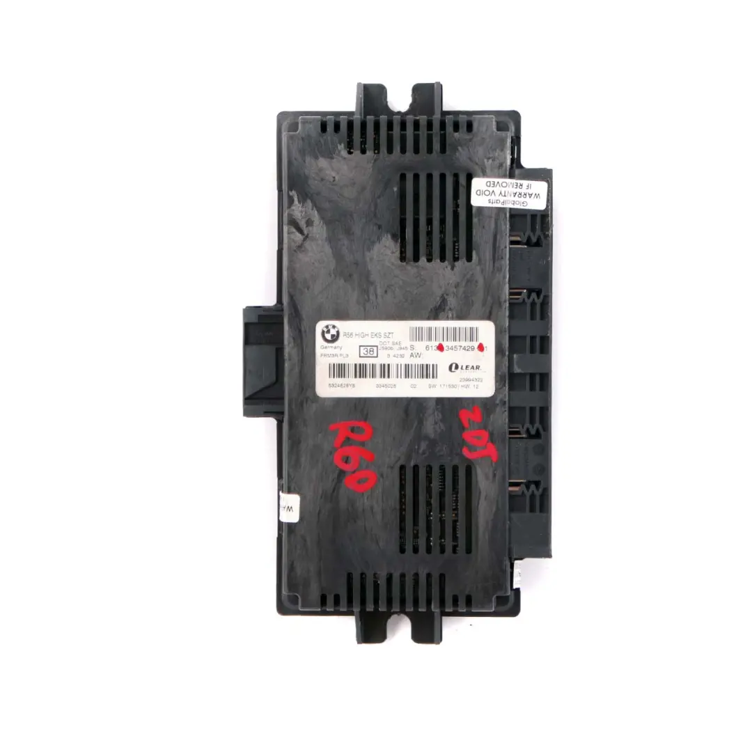 Xénon Module de Contrôle Ballast EKS ECU FRM3R PL3 Lear pour Mini Cooper R60 à propos du numéro de pièce 3457429 Mini Cooper R60 Xénon Module de Contrôle Ballast EKS ECU FRM3R PL3 Lear - SKU 3457429 - Numéro de pièce 3457429