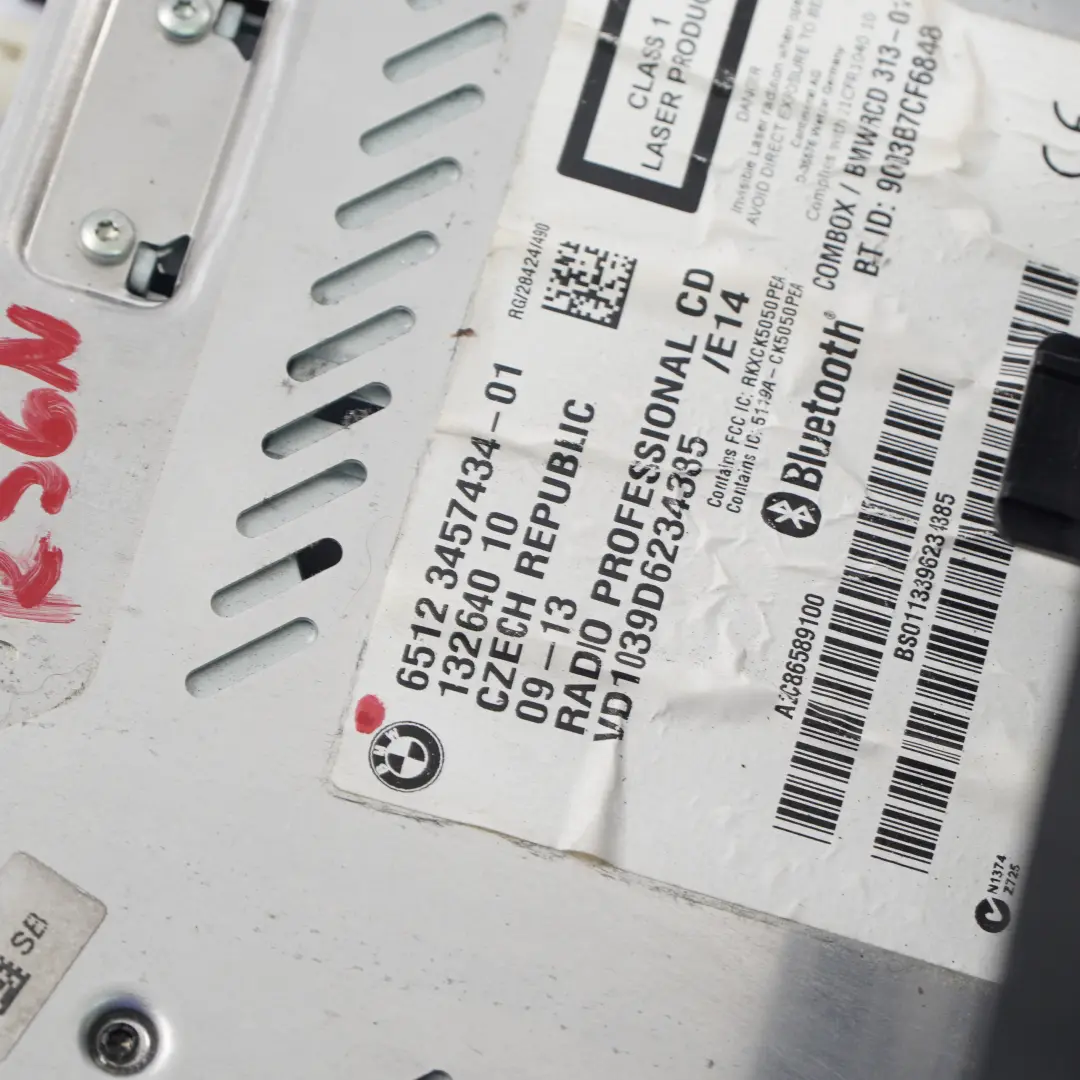 Radio Boost CD Reproductor Cabezal principal para Mini R55 R56 R57 LCI R60 con número de pieza 3457434 Mini R55 R56 R57 LCI R60 Radio Boost CD Reproductor Cabezal principal - SKU 3457434 - Número de pieza 3457434