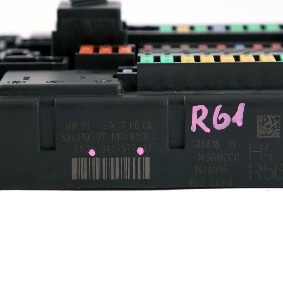 Fuse Box MINI R61 Paceman PL3 SPEG H4 Distribution Control Unit to with Part number 3457577 Fuse Box MINI R61 Paceman PL3 SPEG H4 Distribution Control Unit - SKU 3457577 - Part number 3457577