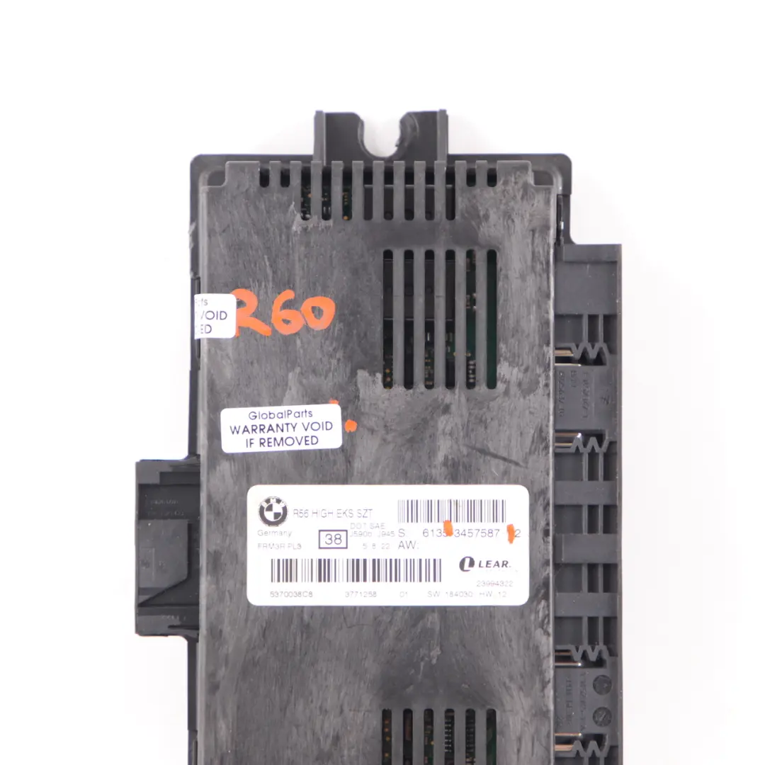 Módulo de Luz Módulo Footwell PL3 FRM3R Lear ECU para Mini Countryman R60 con número de pieza 3457587 Mini Countryman R60 Módulo de Luz Módulo Footwell PL3 FRM3R Lear ECU - SKU 3457587 - Número de pieza 3457587