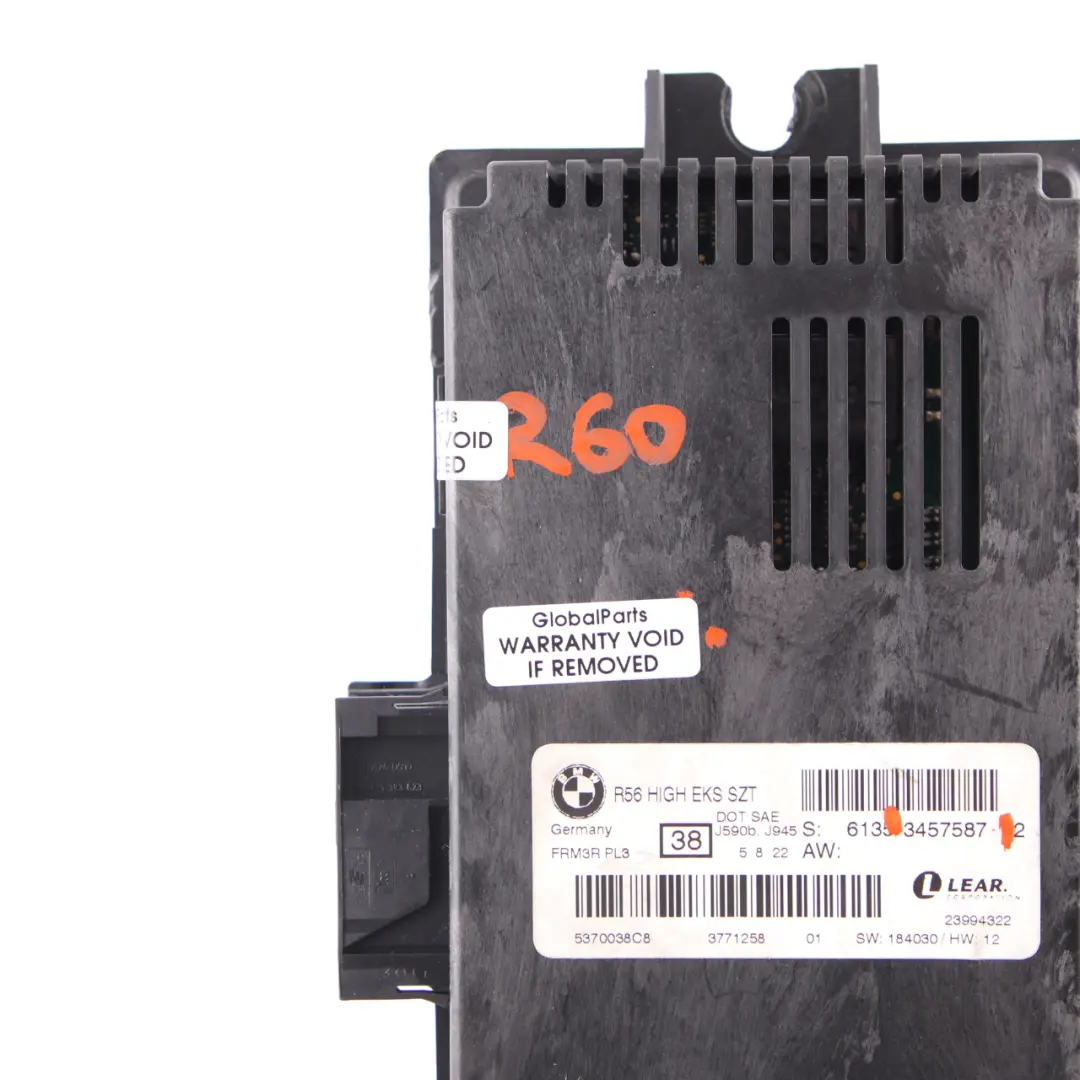 Módulo de Luz Módulo Footwell PL3 FRM3R Lear ECU para Mini Countryman R60 con número de pieza 3457587 Mini Countryman R60 Módulo de Luz Módulo Footwell PL3 FRM3R Lear ECU - SKU 3457587 - Número de pieza 3457587