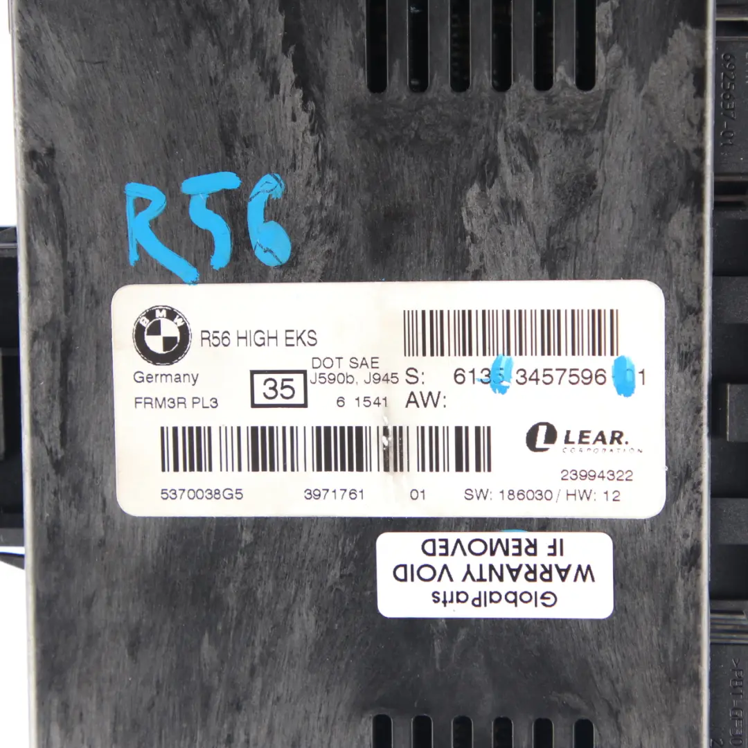 Footwell Light Module High EKS ECU PL3 FRM3R Lear to Mini R56 with Part number 3457596 Mini R56 Footwell Light Module High EKS ECU PL3 FRM3R Lear - SKU 3457596 - Part number 3457596