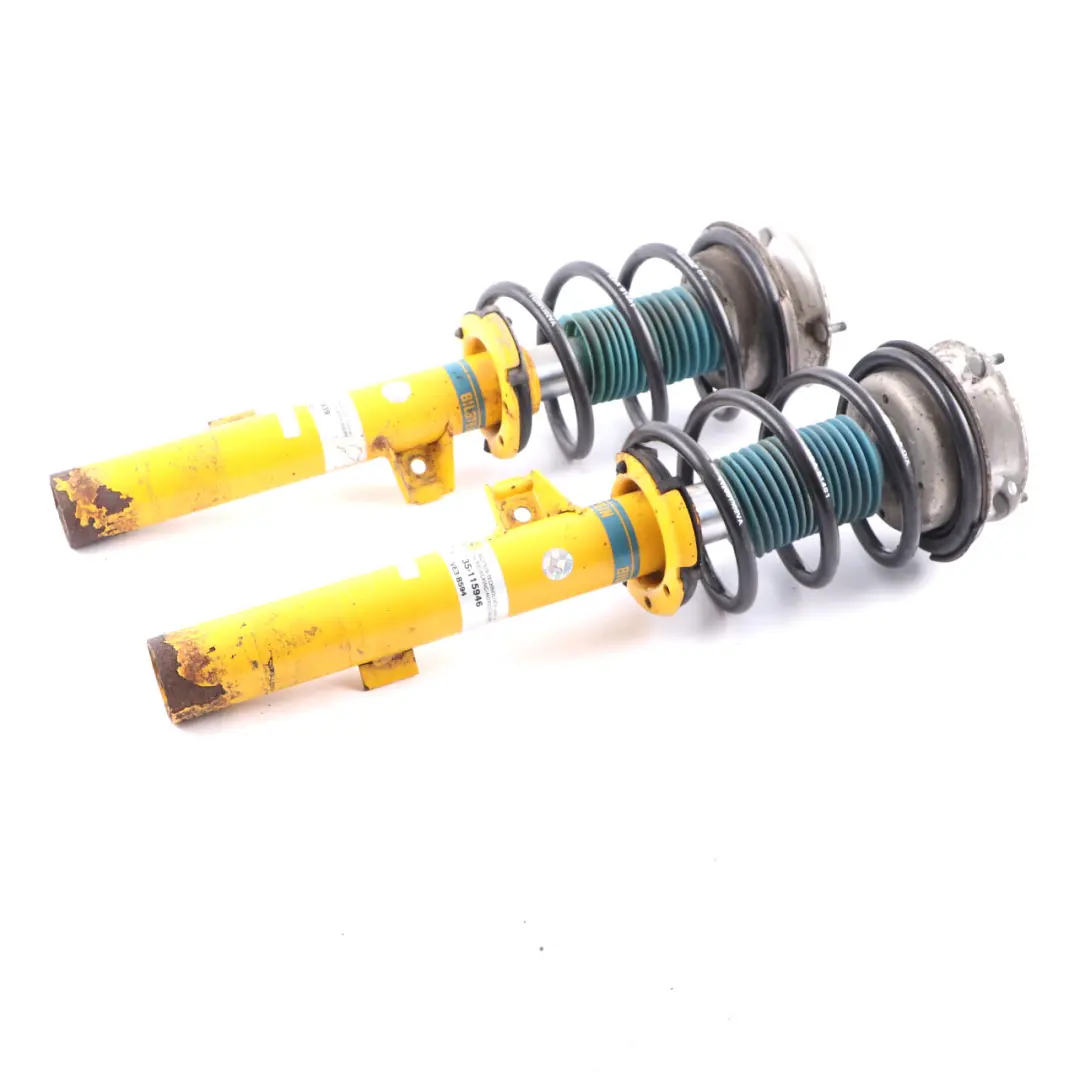 Bilstein Spring Strut Front Left Right Suspension Shock Absorber Set to BMW E87 with Part number 35-115939 BMW E87 Bilstein Spring Strut Front Left Right Suspension Shock Absorber Set - SKU 35-115939 - Part number 35-115939