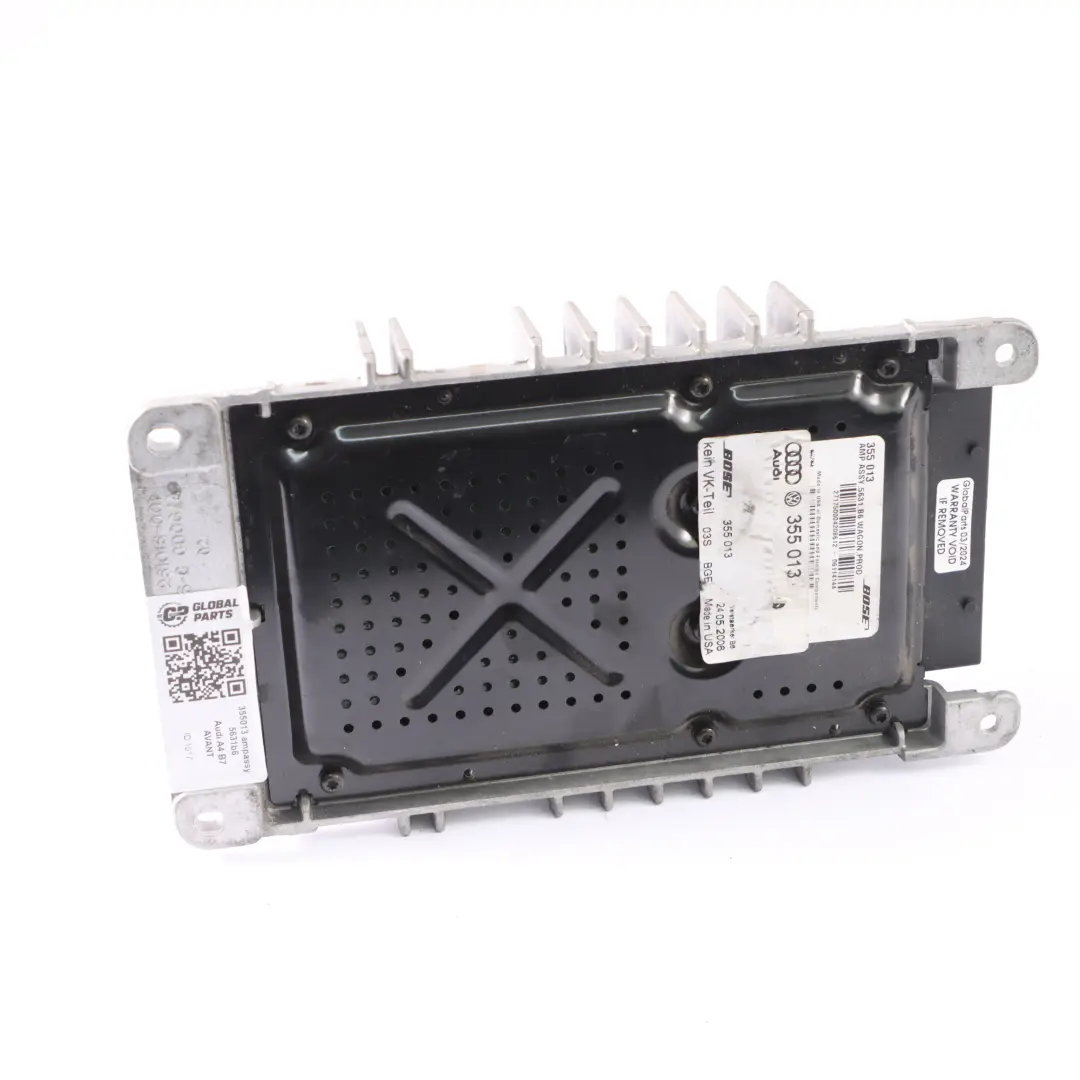 Audio Sound System Amplifier Bose 5631B6 to Audi A4 B7 with Part number 355013 Audi A4 B7 Audio Sound System Amplifier Bose 5631B6 - SKU 355013 ampassy 5631b6 - Part number 355013