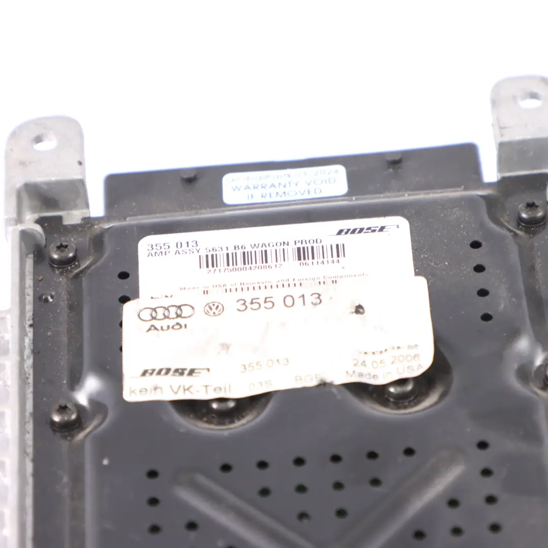 Audi A4 B7 Système audio Amplificateur Bose 5631B6 - SKU 355013 ampassy 5631b6 - Numéro de pièce 355013
