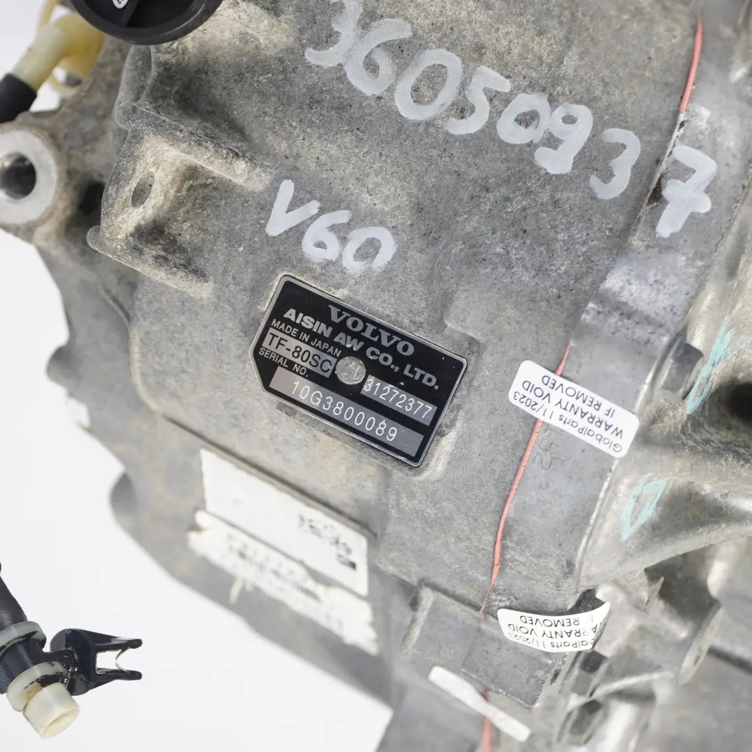  Boîte de vitesses automatique Volvo V60 2.0 Diesel 2WD TF-80SC 31272377 GARANTIE - SKU 36050937 - Numéro de pièce 36050937