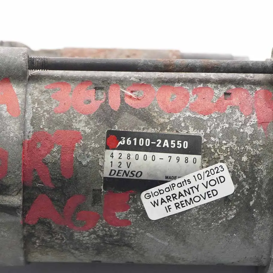 Kia Sportage 3 1.7 Diesel Engine Starter Motor Denso - SKU 36100-2A550 - Part number 36100-2A550