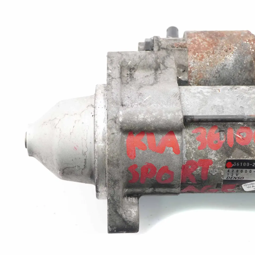 arranque Denso para Kia Sportage 3 1.7 Diesel Motor de con número de pieza 36100-2A550 Kia Sportage 3 1.7 Diesel Motor de arranque Denso - SKU 36100-2A550 - Número de pieza 36100-2A550
