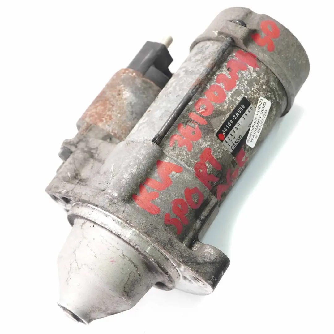 Anlasser Denso für Kia Sportage 3 1.7 Diesel Motor mit Teilenummer 36100-2A550 Kia Sportage 3 1.7 Diesel Motor Anlasser Denso - SKU 36100-2A550 - Teilenummer 36100-2A550