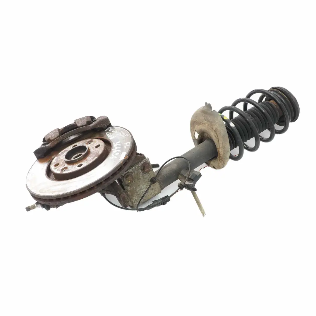 Peugeot 3008 T84 1.6 HDI Anteriore Sinistra Sospensione Gamba Freno Portamozzo - SKU 364696 - Numero di parte 364696