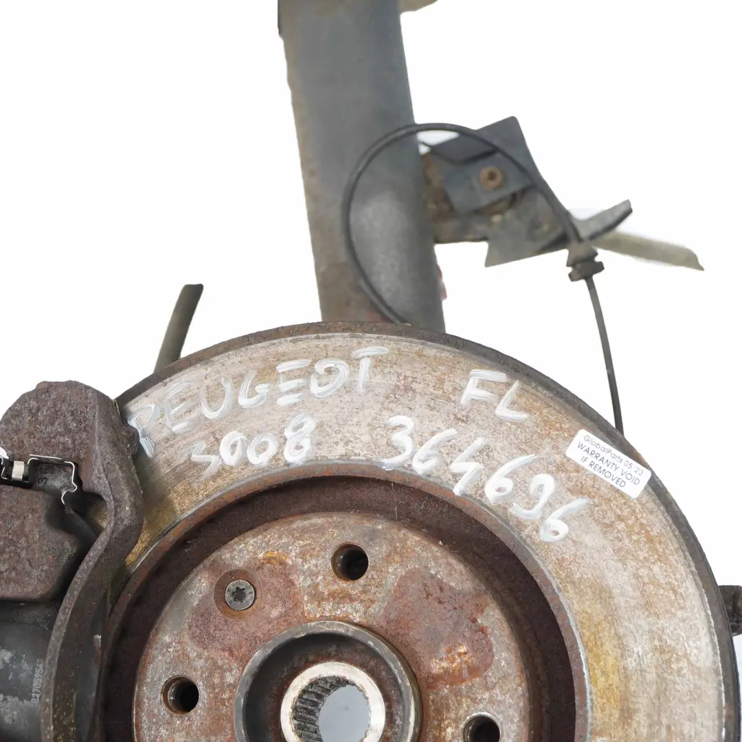 T84 1.6 HDI Delantero Izquierdo Suspensión Pata Freno Rueda Buje para Peugeot 3008 con número de pieza 364696 Peugeot 3008 T84 1.6 HDI Delantero Izquierdo Suspensión Pata Freno Rueda Buje - SKU 364696 - Número de pieza 364696