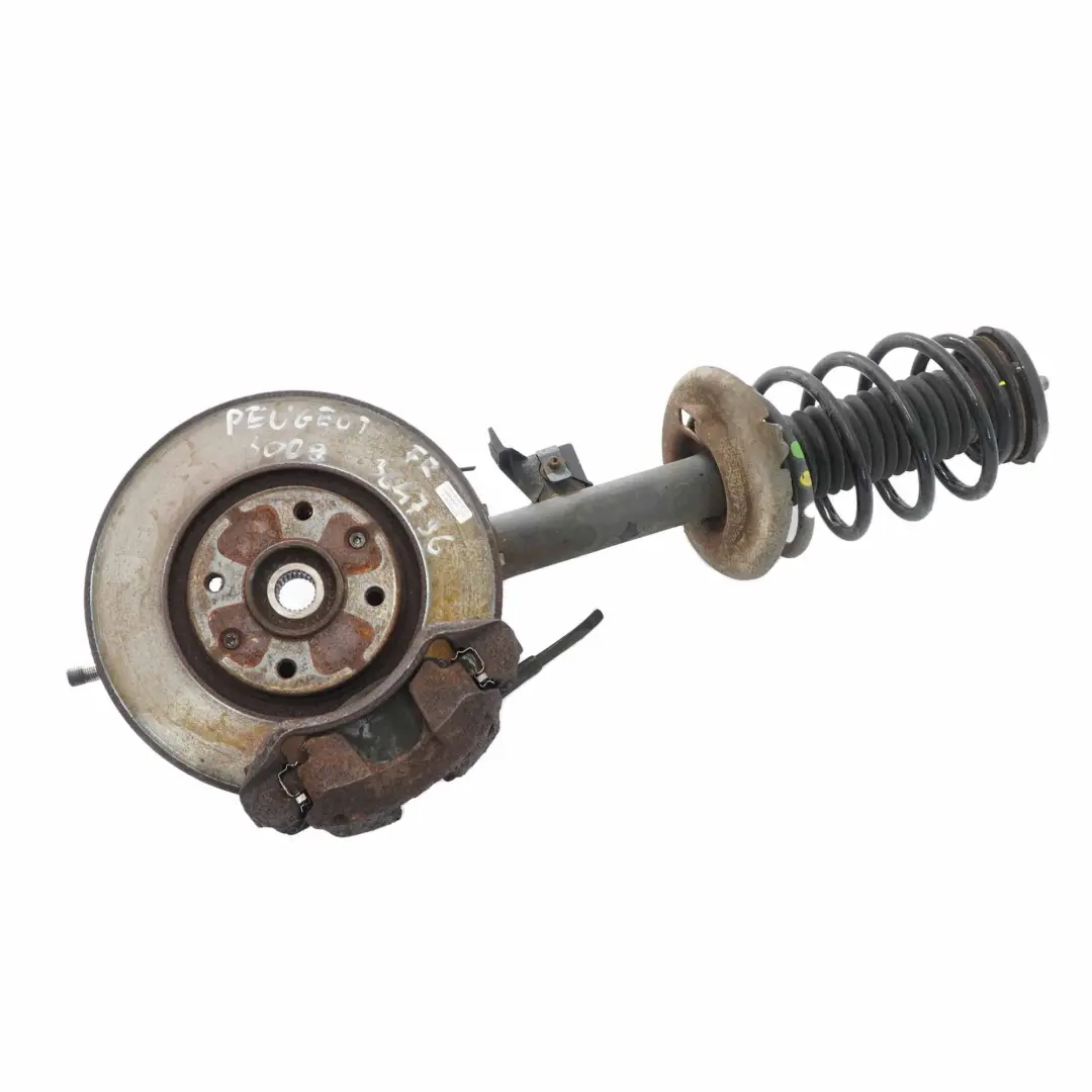 T84 1.6 HDI Front Right O/S Suspension Leg Brake Wheel Hub Carrier to Peugeot 3008 with Part number 364796 Peugeot 3008 T84 1.6 HDI Front Right O/S Suspension Leg Brake Wheel Hub Carrier - SKU 364796 - Part number 364796