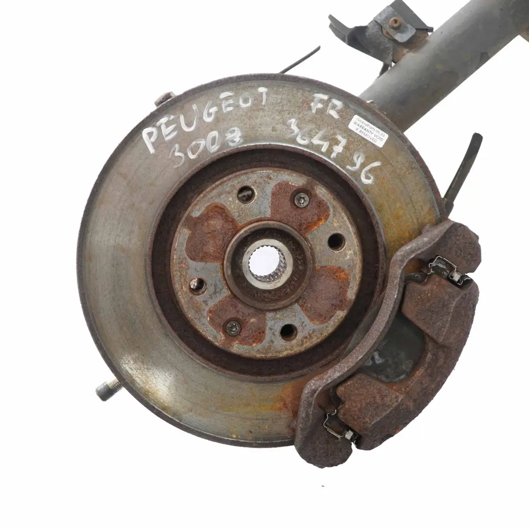 Peugeot 3008 T84 1.6 HDI Avant droite Suspension jambe frein porte-roue - SKU 364796 - Numéro de pièce 364796
