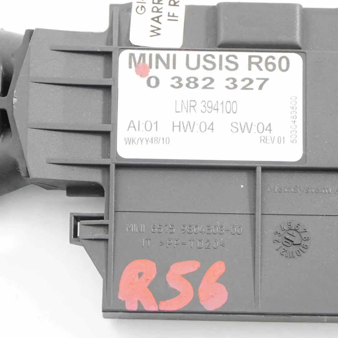 Capteur systeme d'alarme module ultrasonique 0 pour Mini Countryman R60 R61 à propos du numéro de pièce 0382327 Mini Countryman R60 R61 Capteur systeme d'alarme module ultrasonique 0 - SKU 382327 - Numéro de pièce 0382327