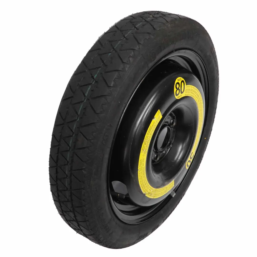 Spare Wheel Steel R16 Tyre 125/70 SRD161901 to VW Audi Compact with Part number 3A0601025 VW Audi Compact Spare Wheel Steel R16 Tyre 125/70 SRD161901 - SKU 3A0601025 - Part number 3A0601025