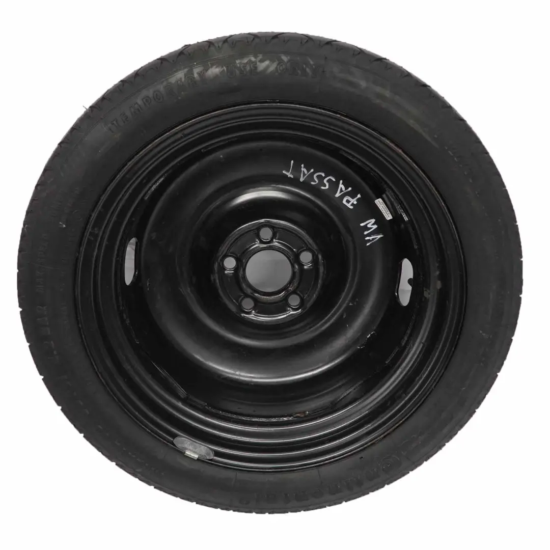 Kompakt Ersatzrad Stahl R16 Reifen 125/70 SRD161901 für VW Audi mit Teilenummer 3A0601025 VW Audi Kompakt Ersatzrad Stahl R16 Reifen 125/70 SRD161901 - SKU 3A0601025 - Teilenummer 3A0601025