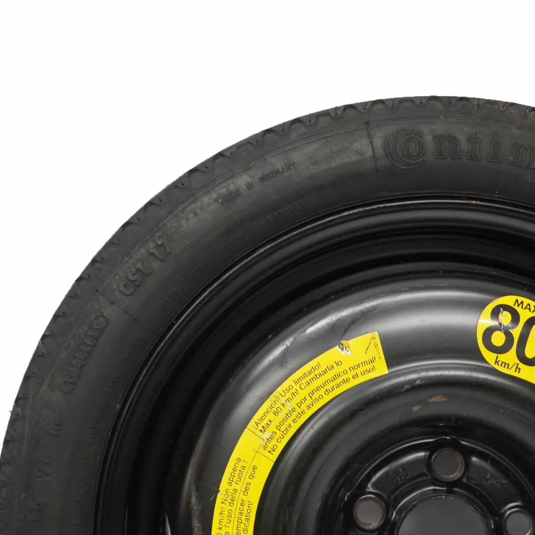 VW Audi Compact Spare Wheel Steel R16 Tyre 125/70 SRD161901 - SKU 3A0601025 - Part number 3A0601025