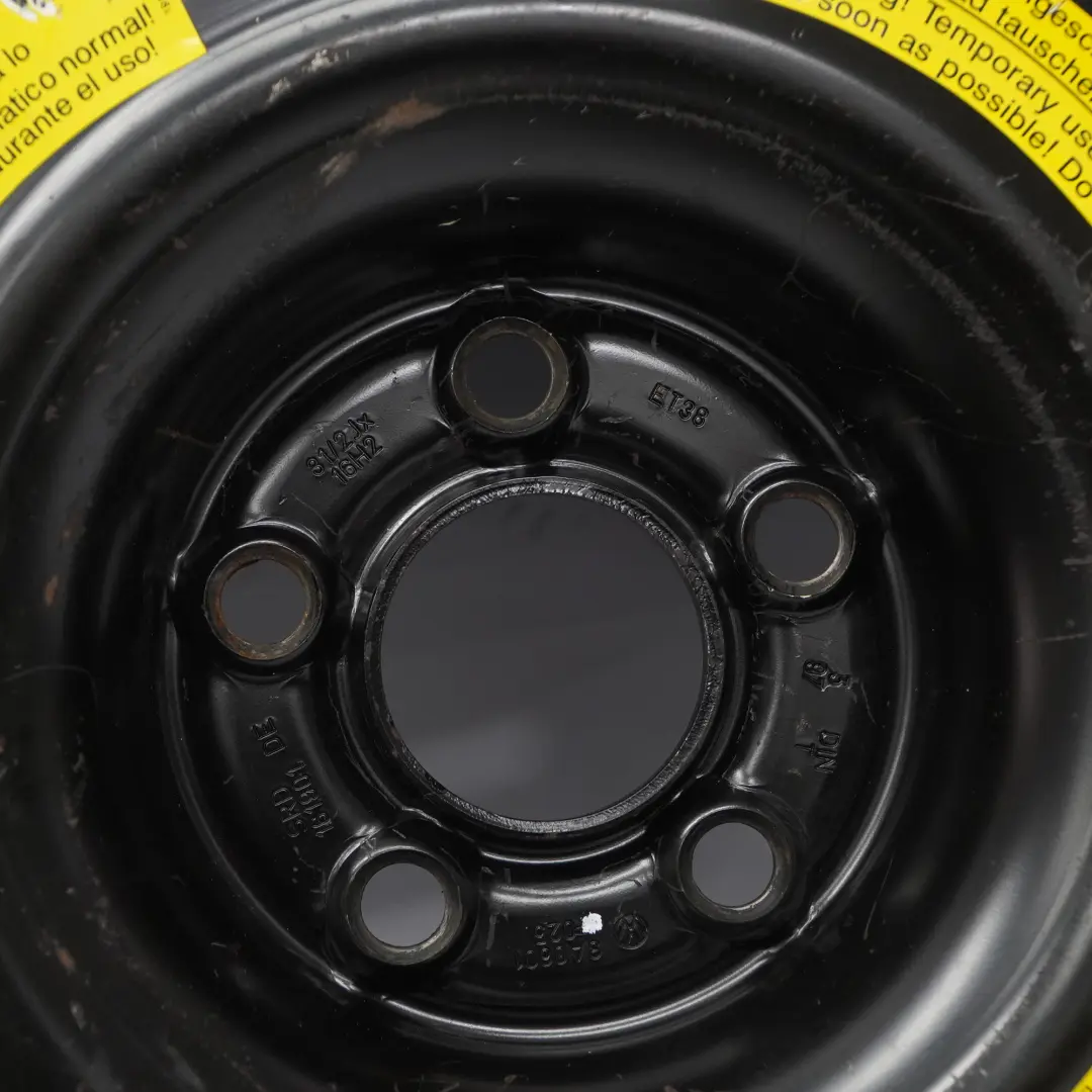 Ruota Scorta Compatta Acciaio R16 Pneumatico 125/70 SRD161901 per VW Audi con numero di parte 3A0601025 VW Audi Ruota Scorta Compatta Acciaio R16 Pneumatico 125/70 SRD161901 - SKU 3A0601025 - Numero di parte 3A0601025