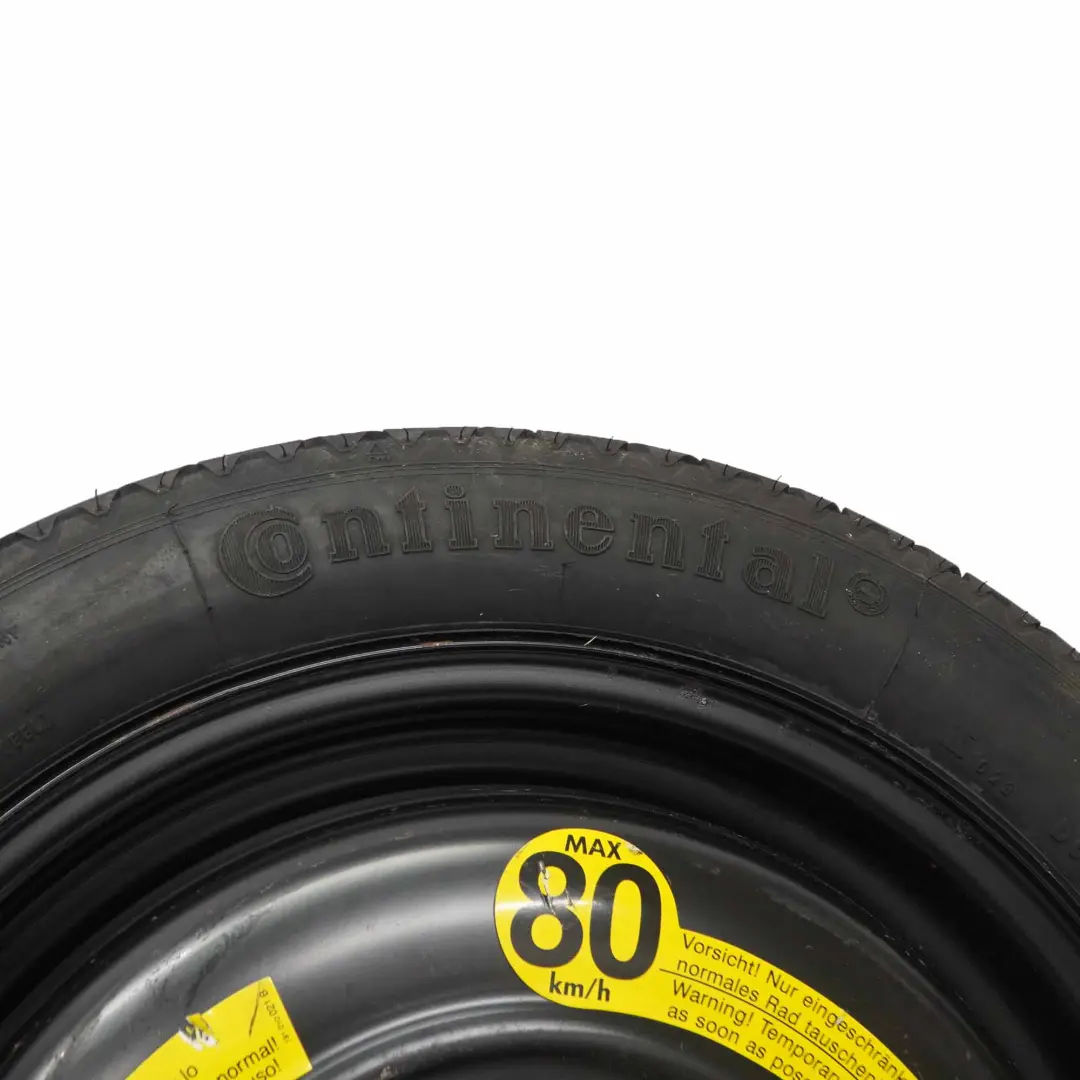 Spare Wheel Steel R16 Tyre 125/70 SRD161901 to VW Audi Compact with Part number 3A0601025 VW Audi Compact Spare Wheel Steel R16 Tyre 125/70 SRD161901 - SKU 3A0601025 - Part number 3A0601025