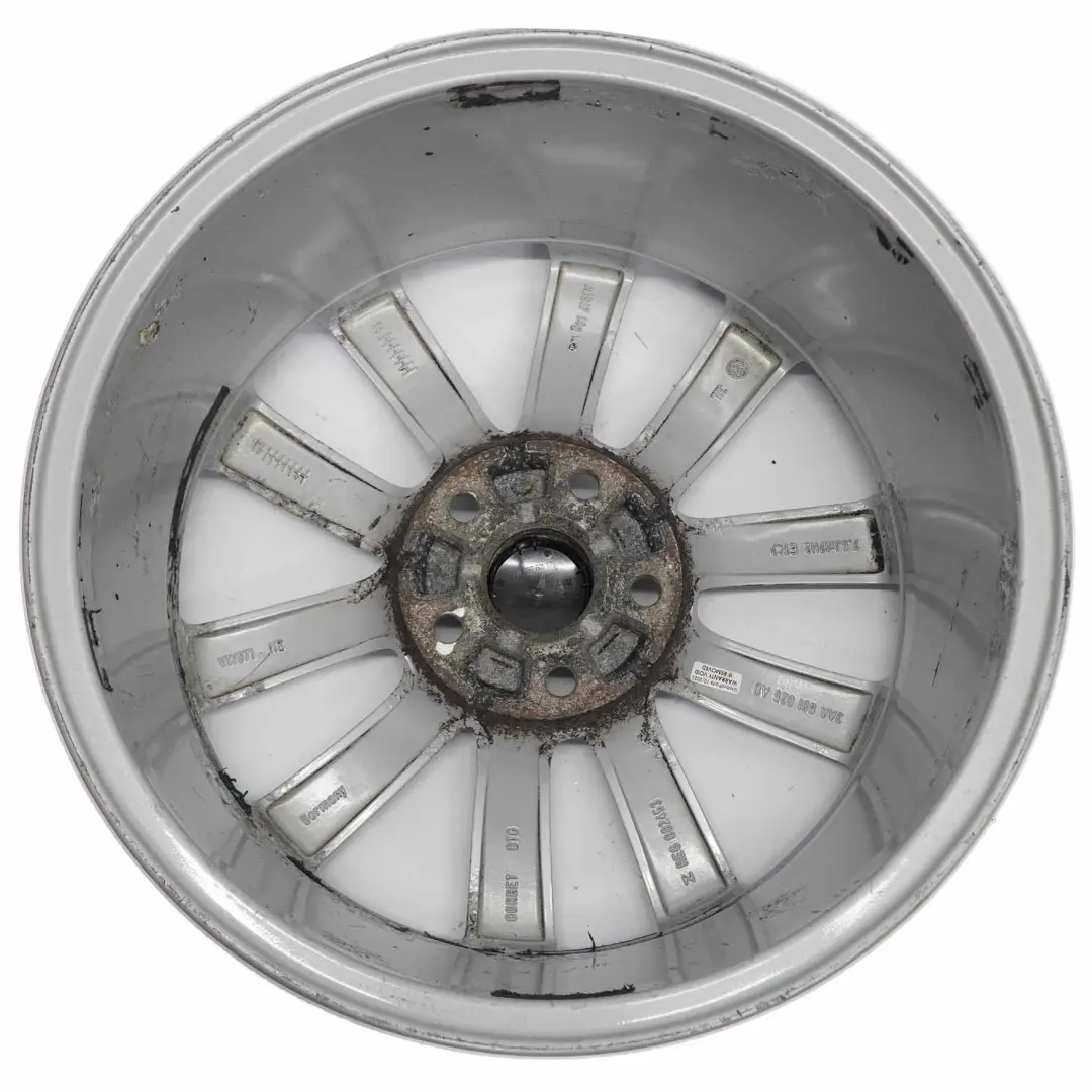 VW Volkswagen Passat B7 Argento Cerchio in lega 17" ET:47 7,5J - SKU 3AA601025AD-1 - Numero di parte 3AA601025AD
