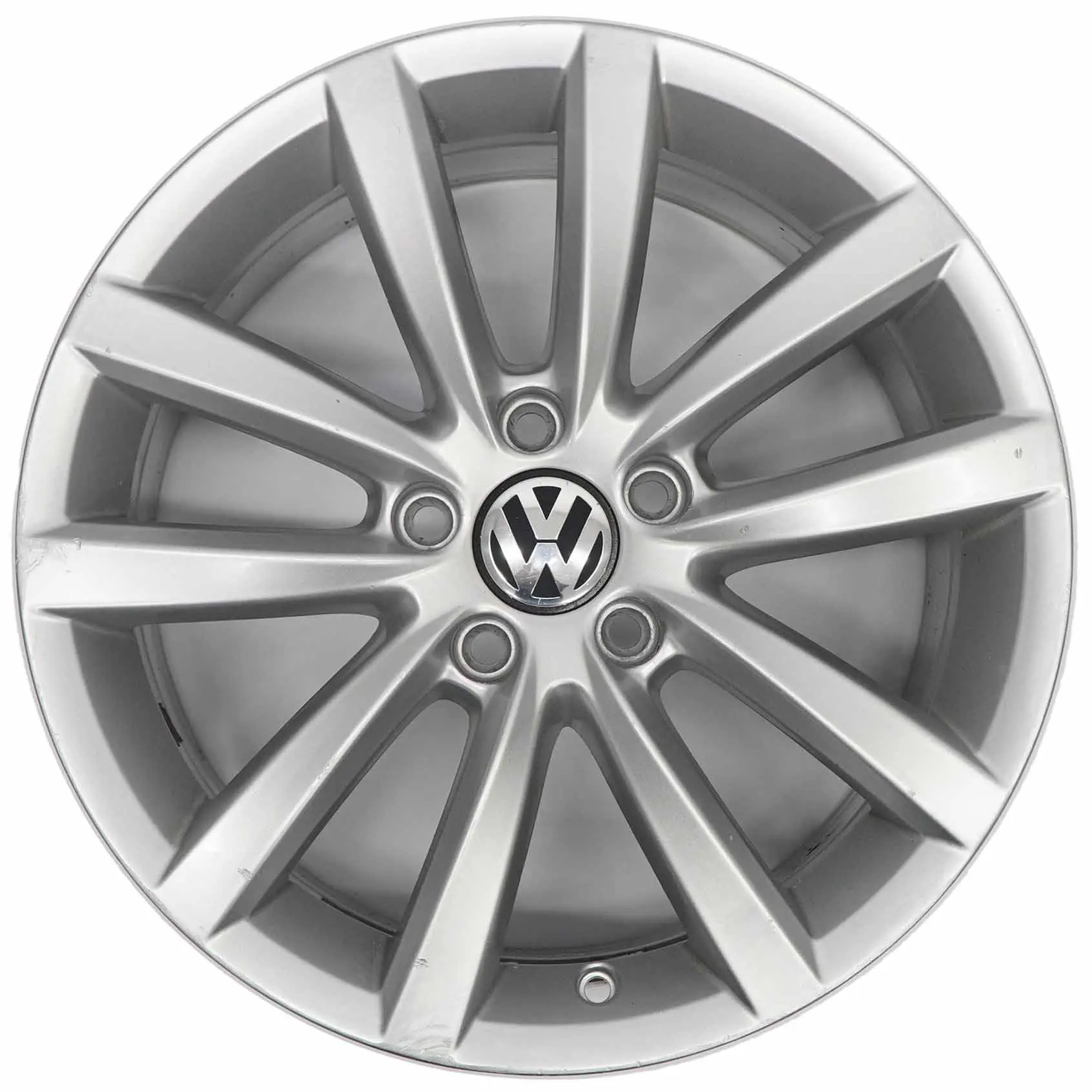 VW Volkswagen Passat B7 Argento Cerchio in lega 17" ET:47 7,5J 3AA601025AD