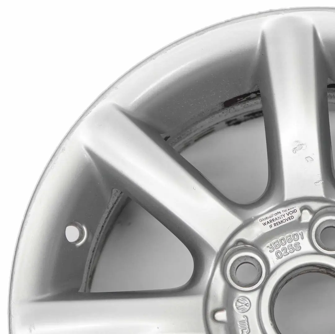Alloy Rim 15" ET:37 7J to VW Volkswagen Passat B5 Silver Wheel with Part number 3B0601025S VW Volkswagen Passat B5 Silver Wheel Alloy Rim 15" ET:37 7J - SKU 3B0601025S-2 - Part number 3B0601025S