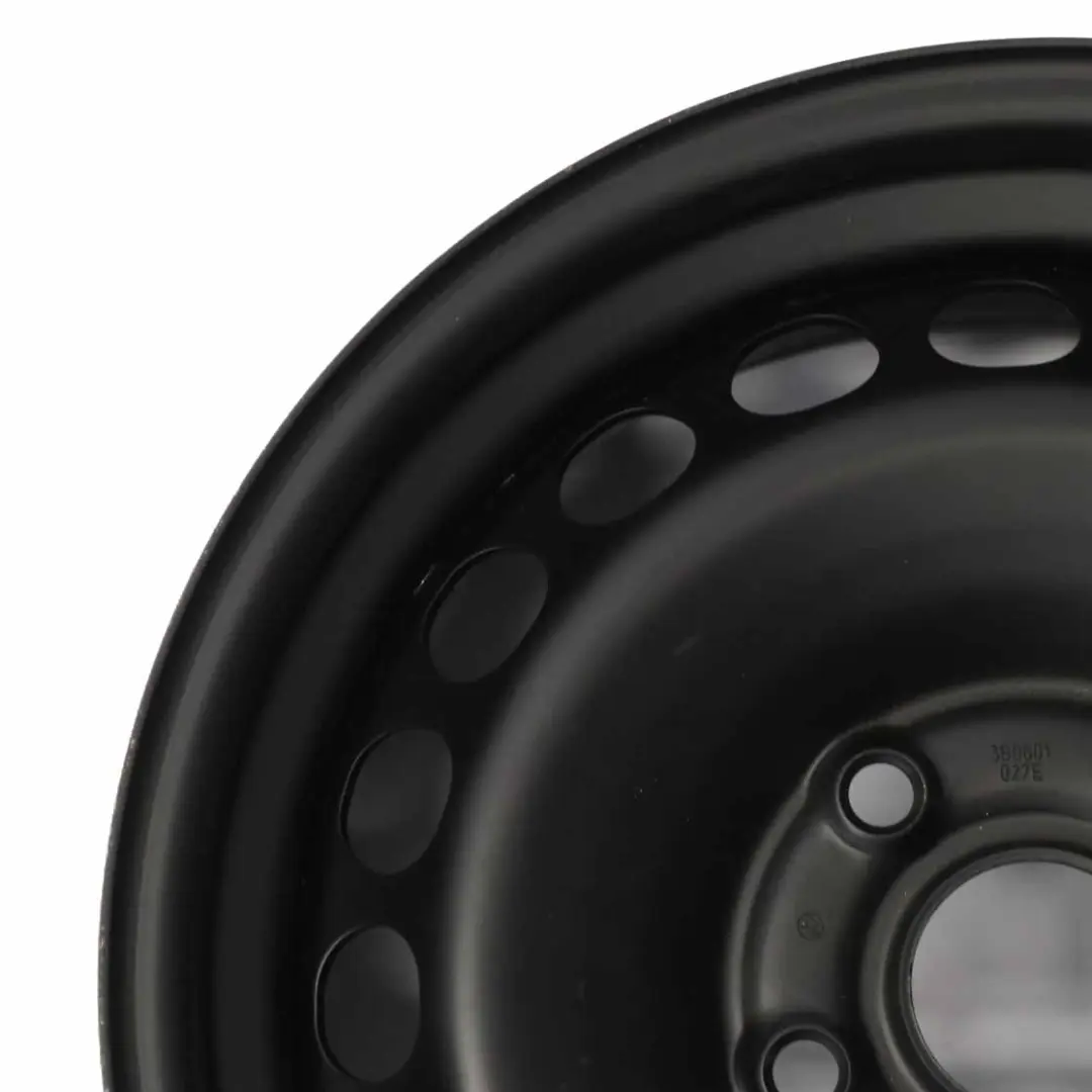 VW Volkswagen Passat B5 Black Steel Wheel Rim 15" 7J ET:37 5x112 - SKU 3B0601027E - Part number 3B0601027E