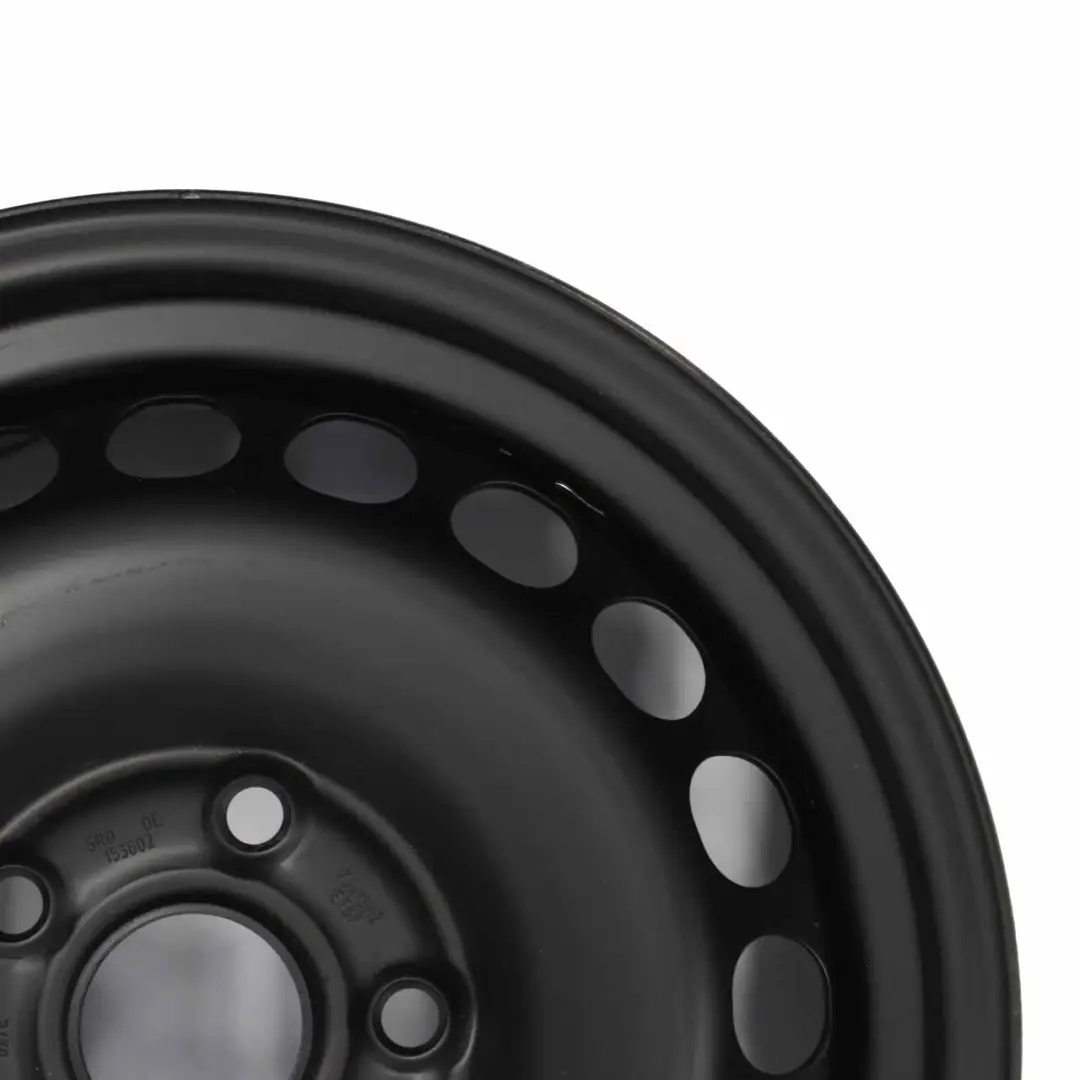 VW Volkswagen Passat B5 Black Steel Wheel Rim 15" 7J ET:37 5x112 - SKU 3B0601027E - Part number 3B0601027E
