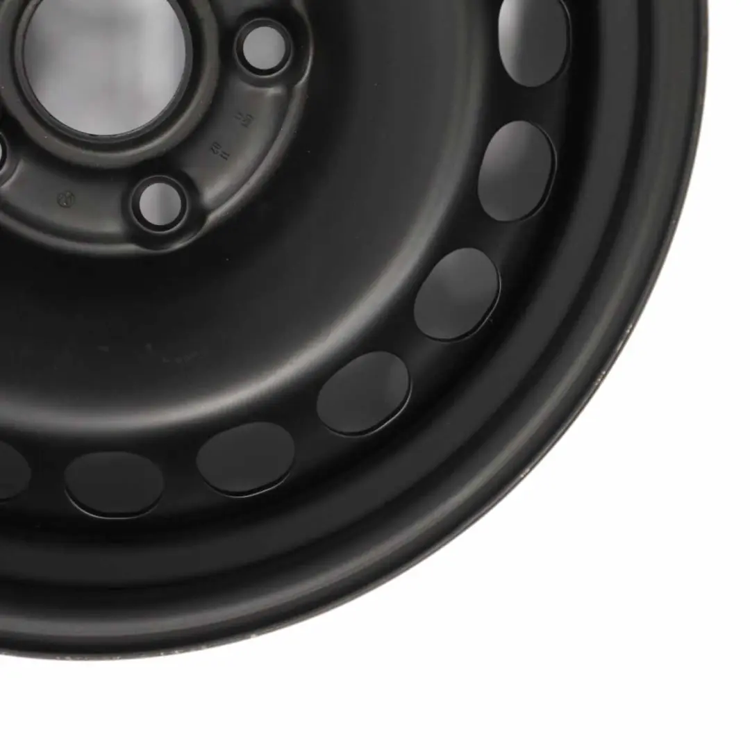 VW Volkswagen Passat B5 Black Steel Wheel Rim 15" 7J ET:37 5x112 - SKU 3B0601027E - Part number 3B0601027E