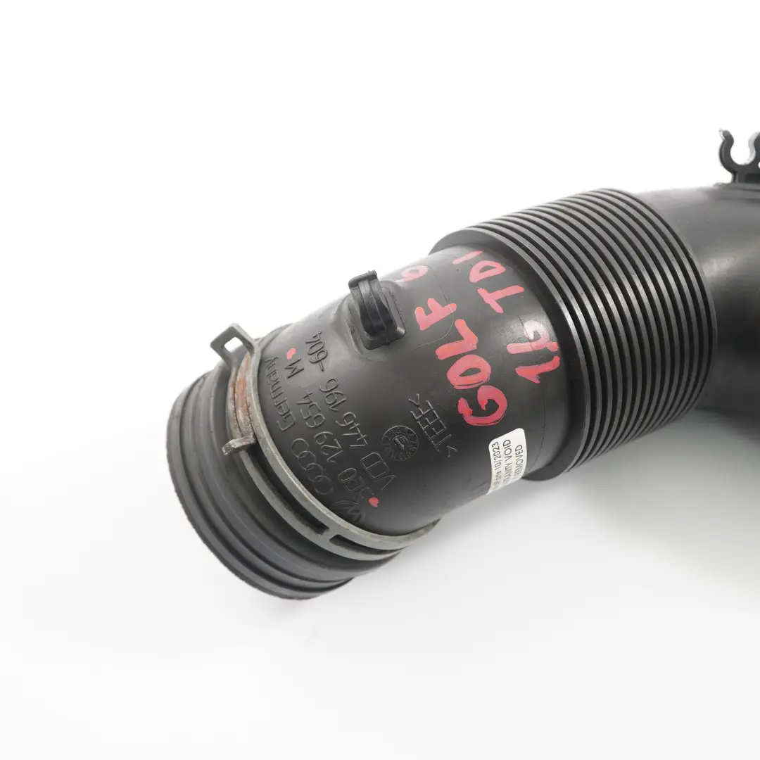 Air Intake Hose VW Golf Mk6 1.6 TDI Turbo Intercooler Air Pipe Line - SKU 3C0129654 - Part number 3C0129654