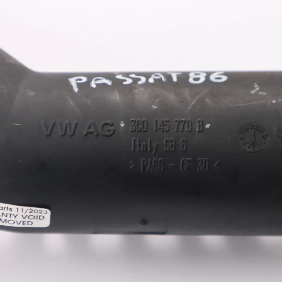 Vw Passat B6 Golf MK5 1.9 TDI Air Charge Pipe Turbo Intercooler Hose - SKU 3C0145770B - Part number 3C0145770B