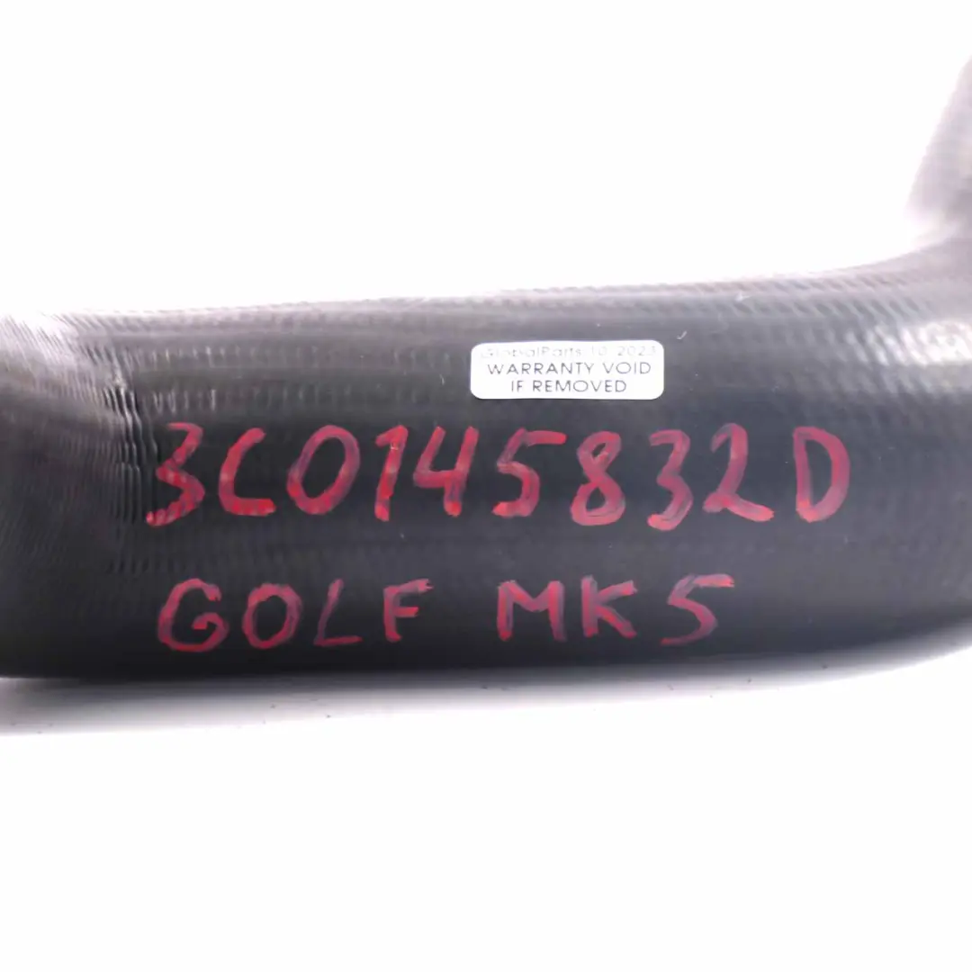 Mk5 V 1.6 TDI Turbo Intercooler Pipe Hose Line to Volkswagen VW Golf with Part number 3C0145832D Volkswagen VW Golf Mk5 V 1.6 TDI Turbo Intercooler Pipe Hose Line - SKU 3C0145832D - Part number 3C0145832D