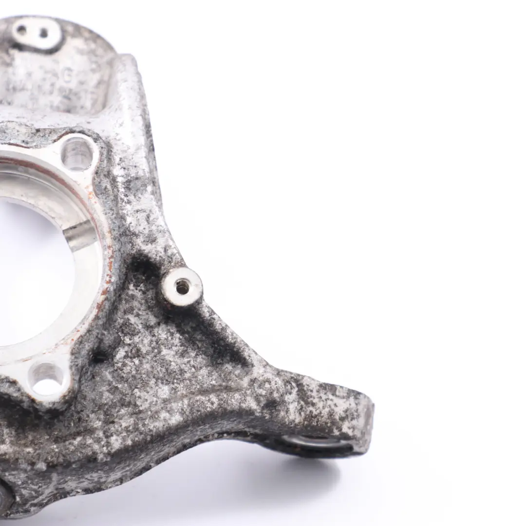 Carrier Front Left N/S Axle Bearing Mount to Volkswagen Passat B6 Wheel with Part number 3C0407257G Volkswagen Passat B6 Wheel Carrier Front Left N/S Axle Bearing Mount - SKU 3C0407257G - Part number 3C0407257G