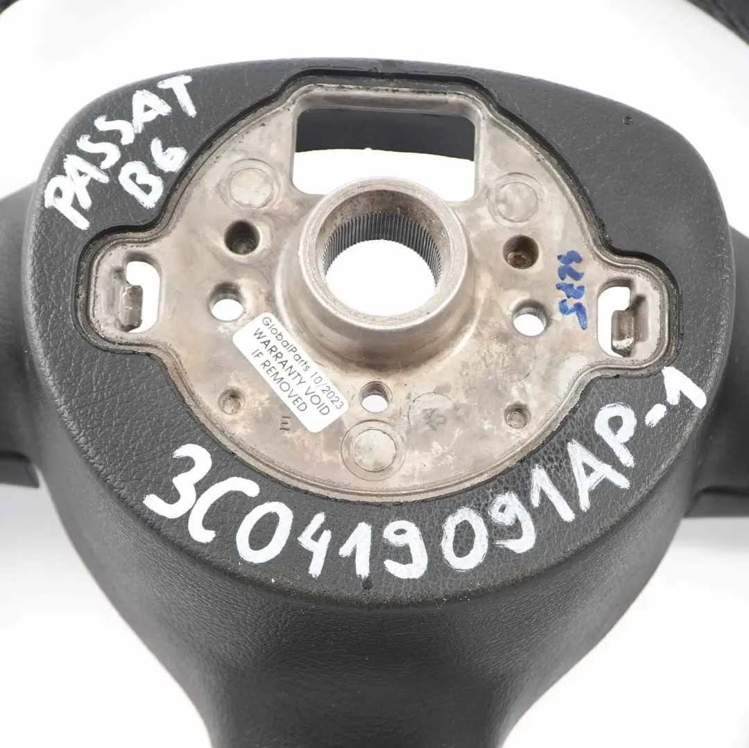 NEU Schwarzes Lederlenkrad Multifunktion für VW Passat B6 mit Teilenummer 3C0419091AP VW Passat B6 NEU Schwarzes Lederlenkrad Multifunktion - SKU 3C0419091AP-1 - Teilenummer 3C0419091AP